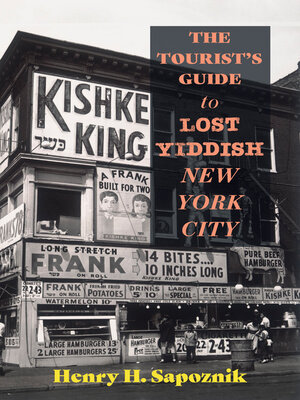 cover image of The Tourist's Guide to Lost Yiddish New York City